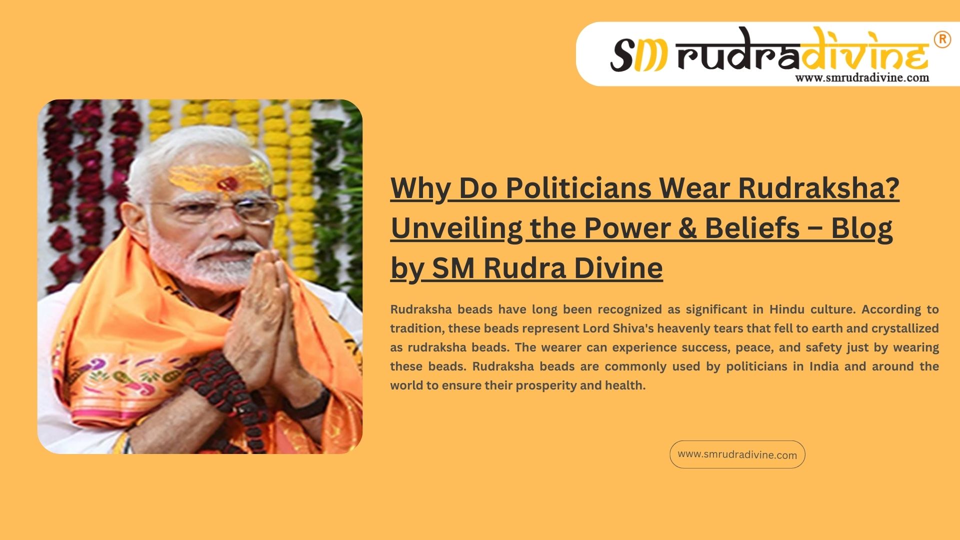 Why Do Politicians Wear Rudraksha? Unveiling the Power & Beliefs – Blog by SM Rudra Divine