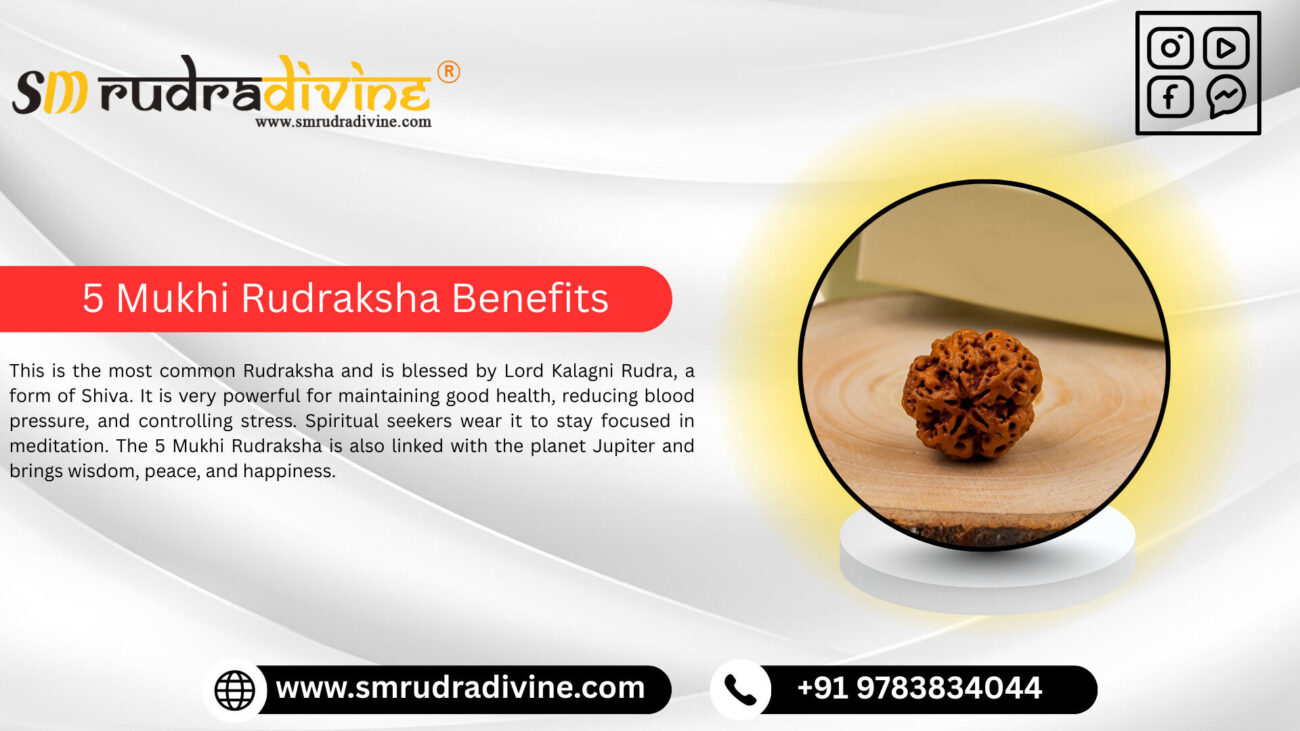 5 MUKHI RUDRAKSHA BENEFITS BY SM RUDRA DIVINE