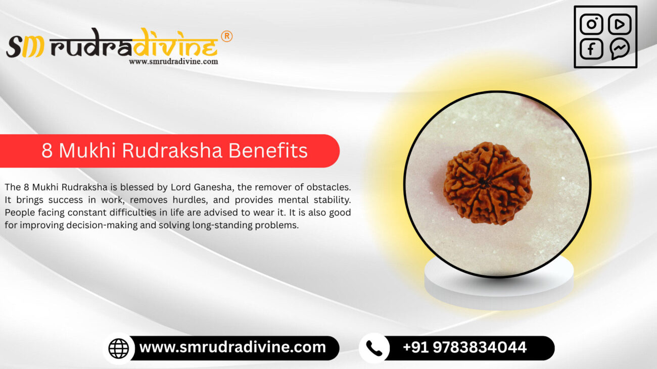 8 MUKHI RUDRAKSHA BENEFITS BY SM RUDRA DIVINE